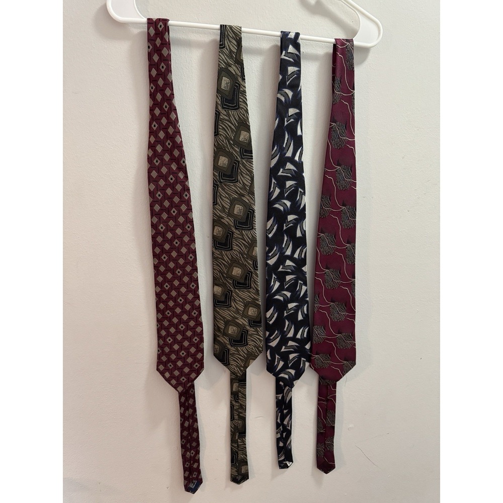 Bachrach Silk Tie Lot Of 4